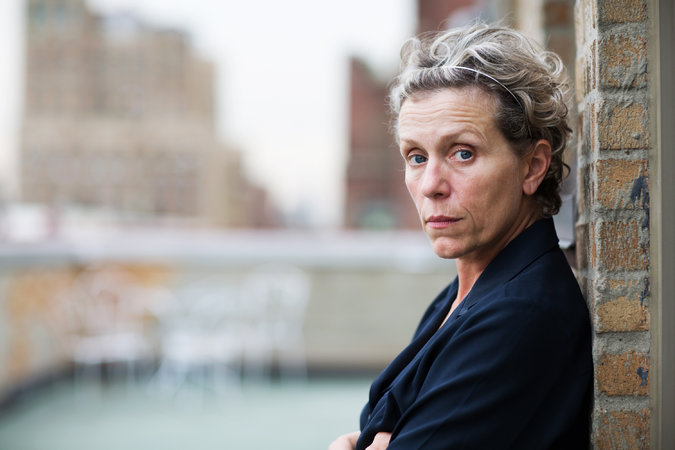 Frances McDormand will star in “Olive Kitteridge,” a four-part mini-series, based on Elizabeth Strout’s book, that will air November on HBO. Credit Alison Cohen Rosa for The New York Times  