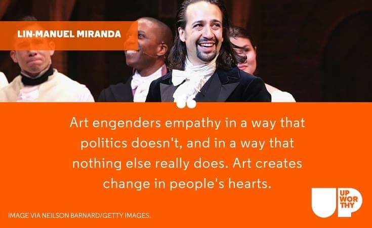 Lin Manuel Art Advocacy